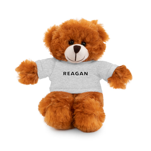 Ronald Reagan Stuffed Bear with Tee - Personalized Plush Toy for Kids