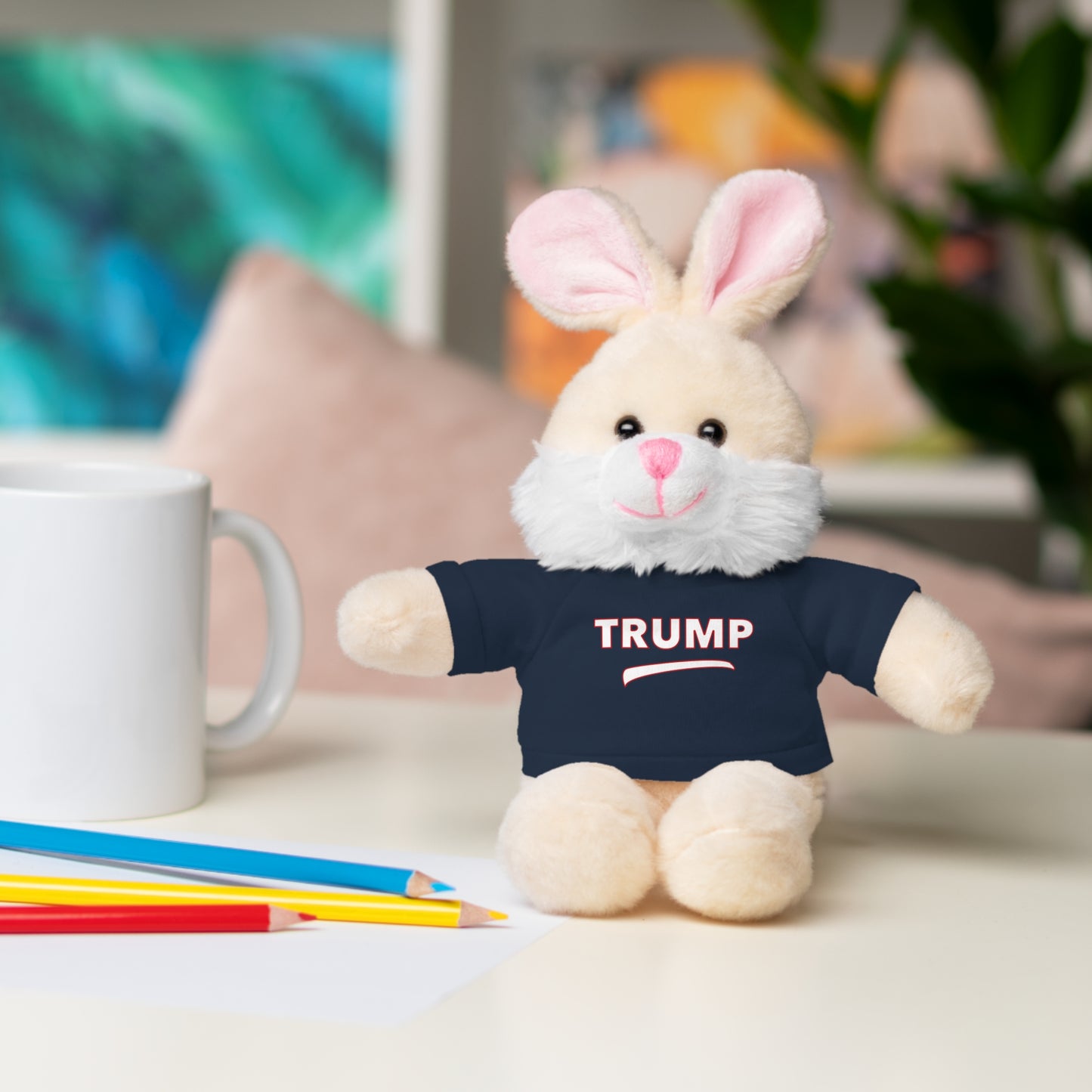 Trump Tee Stuffed Bear – Adorable Plush Toy for Political Enthusiasts