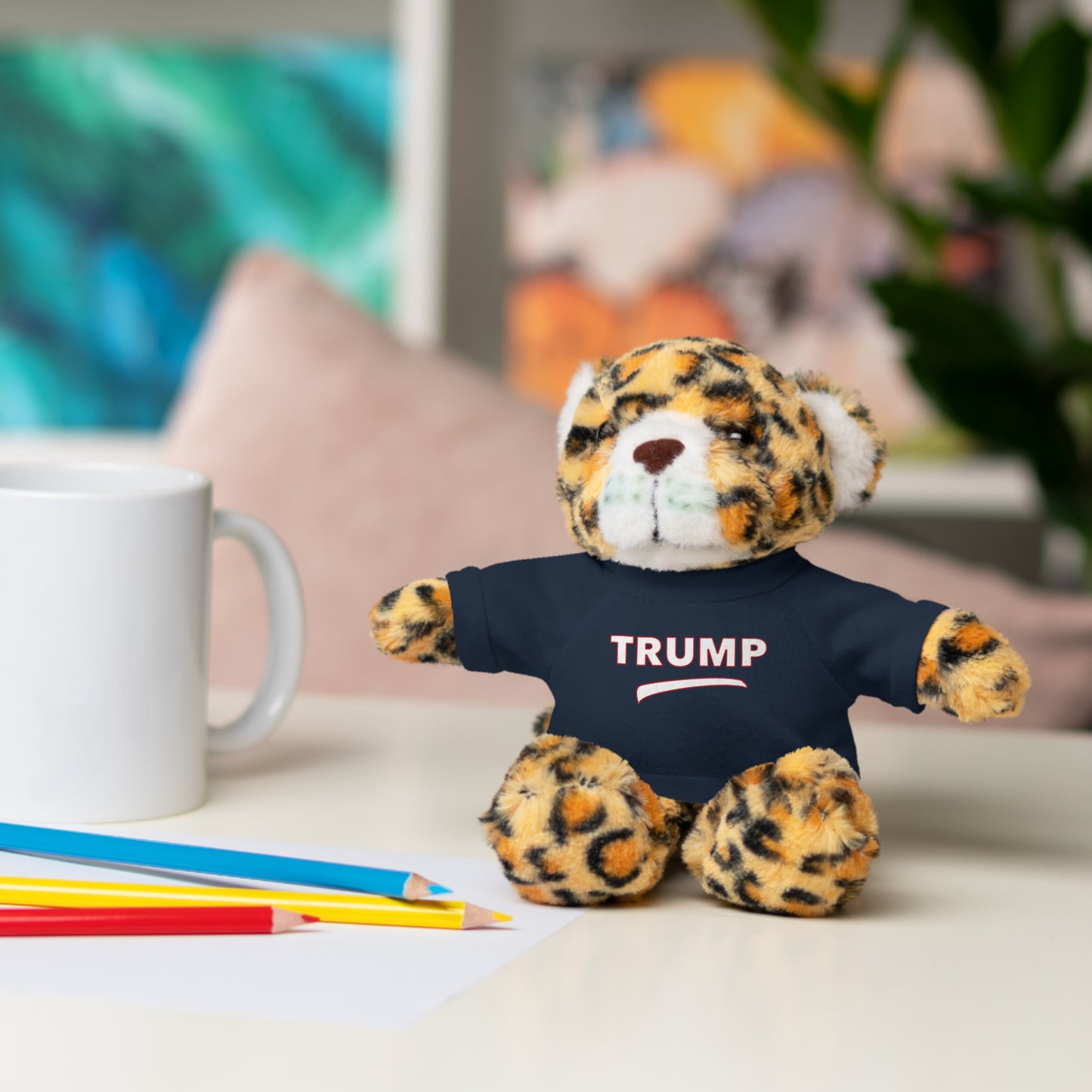 Trump Tee Stuffed Bear – Adorable Plush Toy for Political Enthusiasts