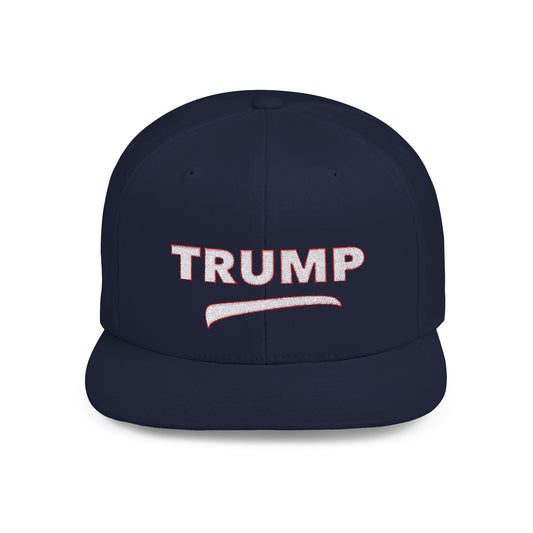 Trump Flat Bill Snapback Cap - Statement Headwear for Supporters