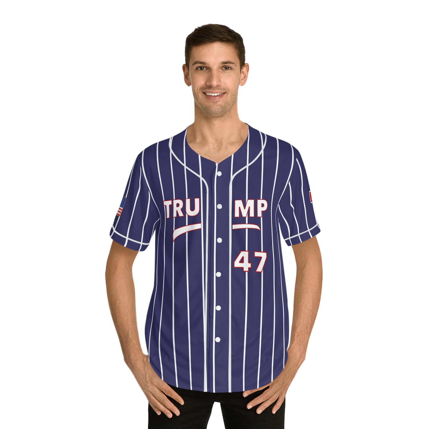 Trump Men's Baseball Jersey (AOP)