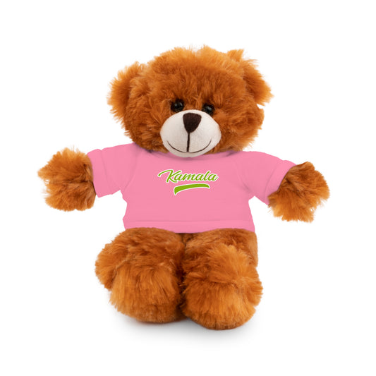 Kamala Bear Plush Toy with T-Shirt – Cuddly Gift for Kids