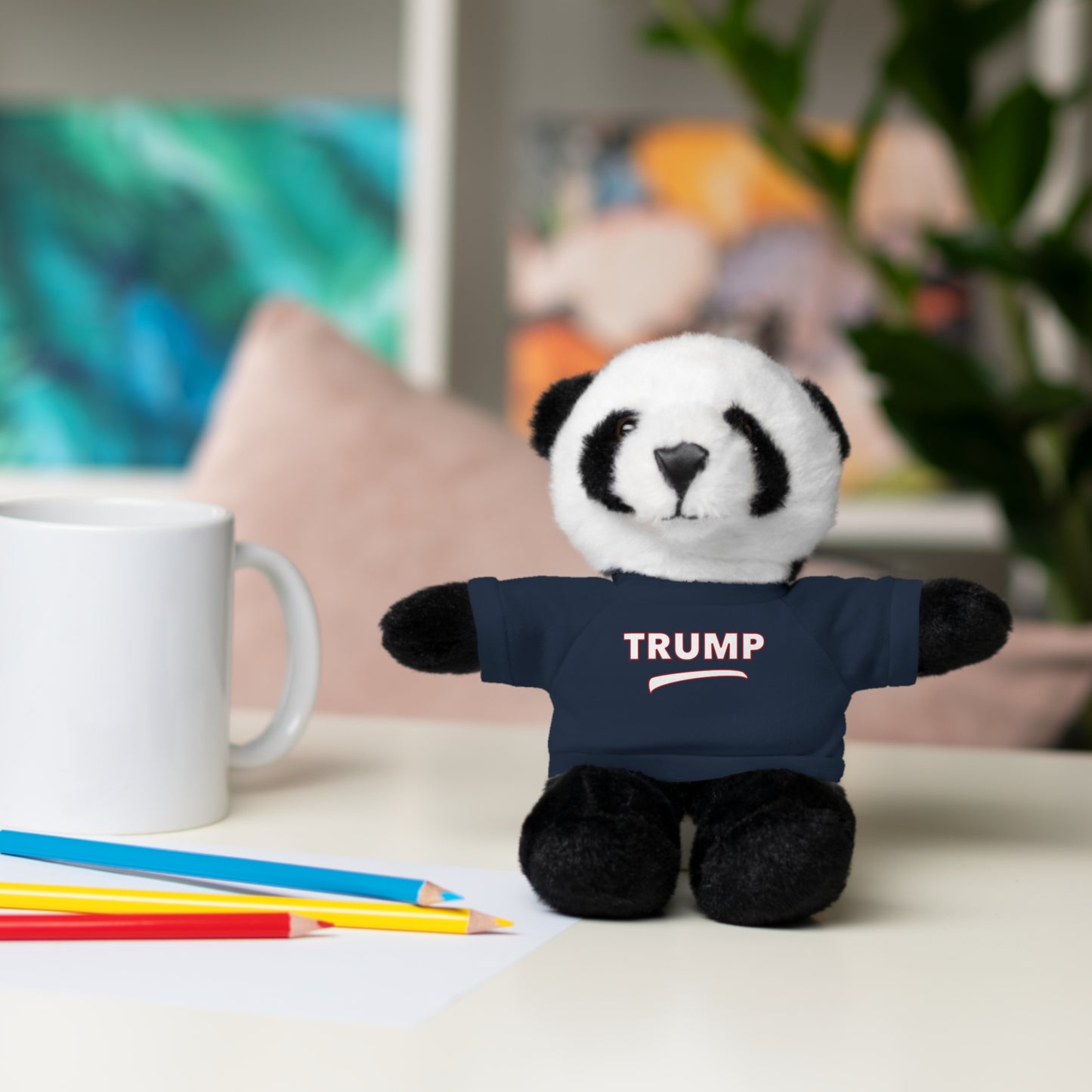 Trump Tee Stuffed Bear – Adorable Plush Toy for Political Enthusiasts