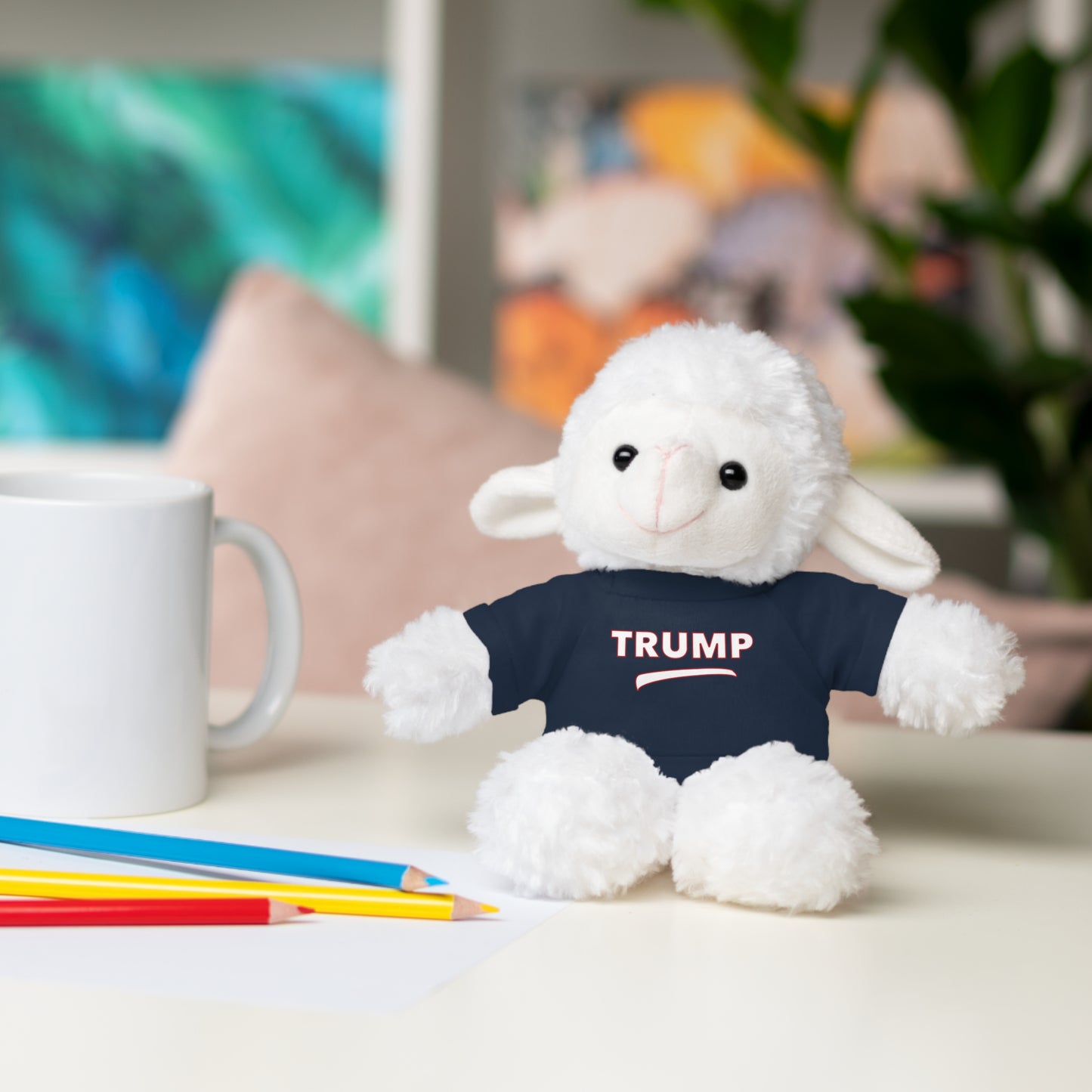 Trump Tee Stuffed Bear – Adorable Plush Toy for Political Enthusiasts